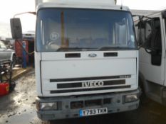 Ford Tector 7500kg rated lorry with box/curtainsided body day cab tail lift fitted reg: Y793 TKM