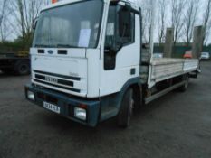 Iveco Ford Cargo beavertail plant lorry with LEZ kit and V5 reg.no. X434 HLR