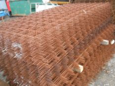 100no. (2 Packs of 50no.) 1200 x 2400mm concrete reinforcing mesh sheets 150mm squares 5mm thick