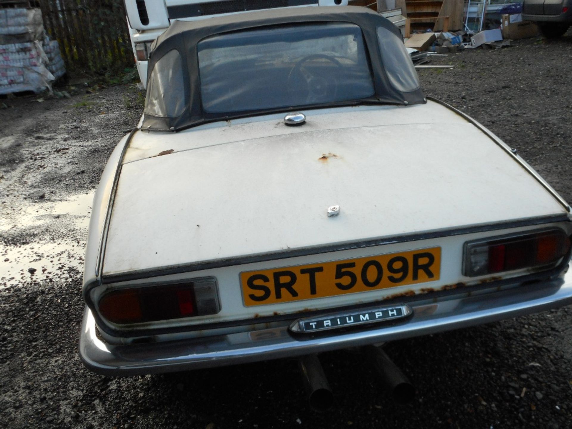 Triumph Spitfire soft top car for restoration. Also includes hard top as shown. - Image 5 of 11