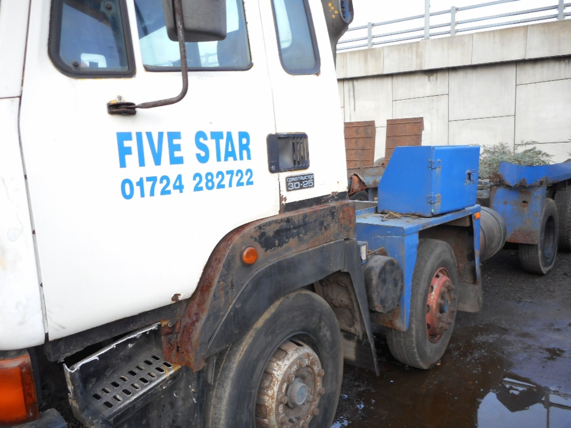 Leyland Constructor 8x4 chassis cab runs but no drive master cylinder removed. - Image 2 of 8