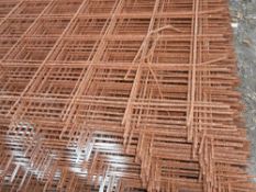 100no. (2 Packs of 50no.) 1200 x 2400mm concrete reinforcing mesh sheets 150mm squares 5mm thick.