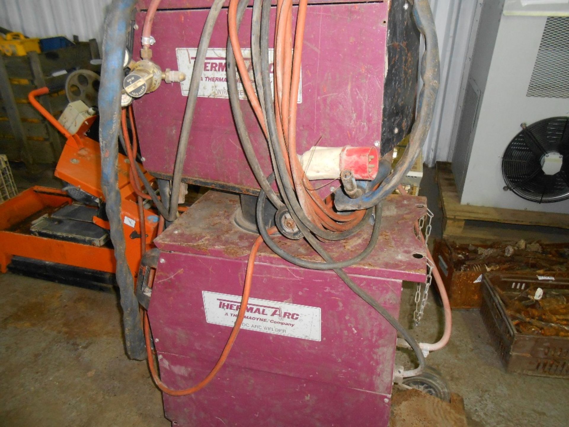 Thermal arc mig welder and Hobart Beta Mig 320 mig welder.