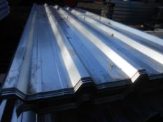 Pack of 25no. 10ft galvanised box profile roof sheets. 87cm wide