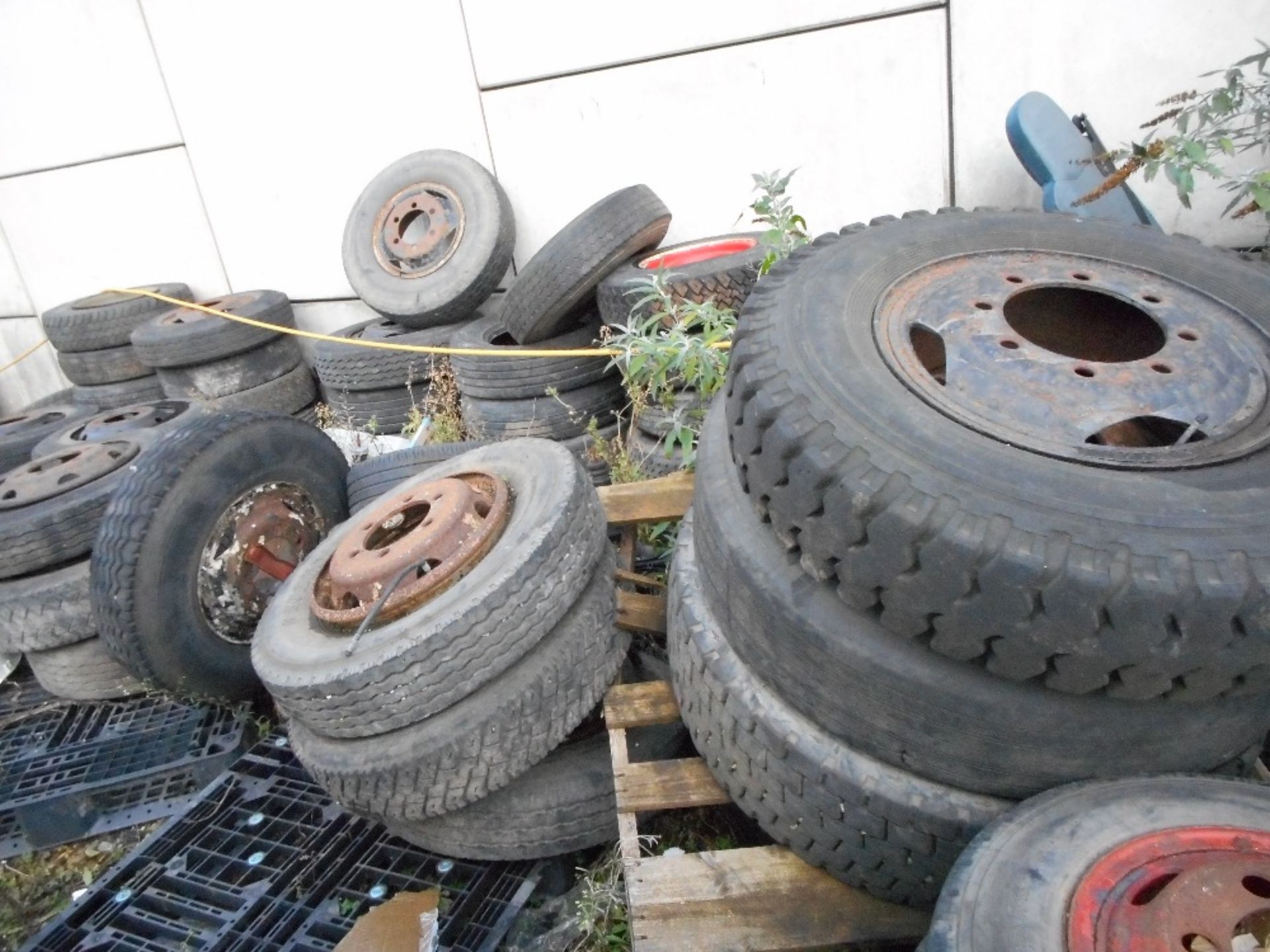Large quantity of commercial wheels &  tyres