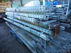 Qty of galvanised pallet racking