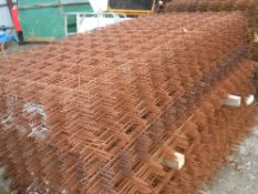 100no. (2 Packs of 50no.) 1200 x 2400mm concrete reinforcing mesh sheets 150mm squares 5mm thick.