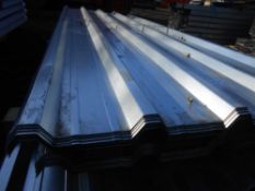 Pack of 25no. 8ft galvanised box profile roof sheets  87cm wide.