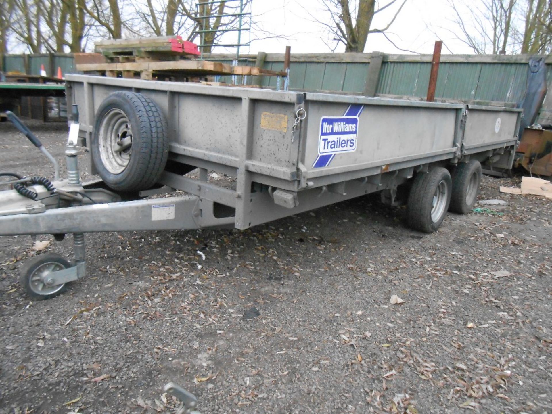 Ifor Williams 14ft dropside trailer with skids yr2006.