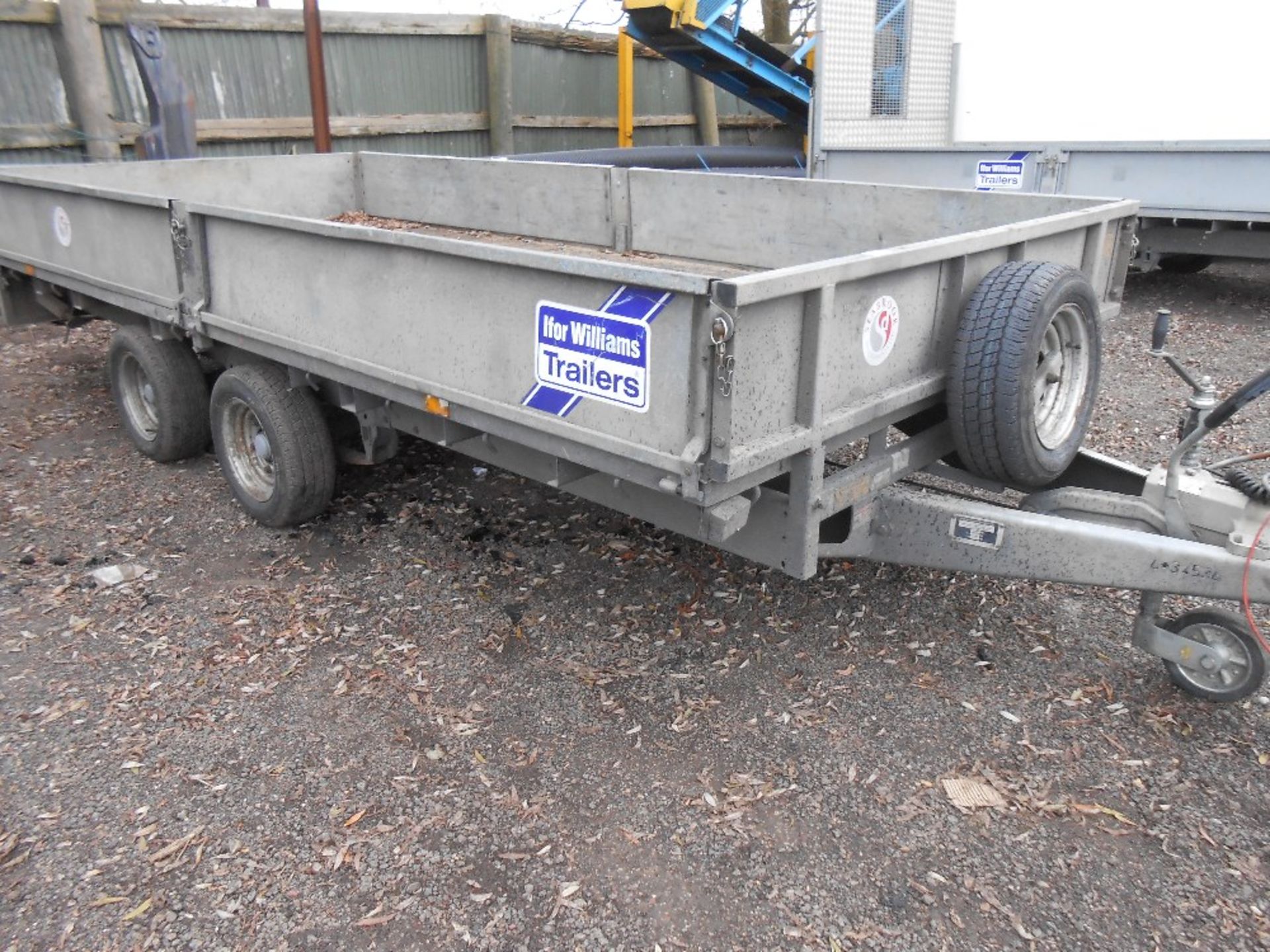 Ifor Williams 14ft dropside trailer with skids yr2006. - Image 3 of 4