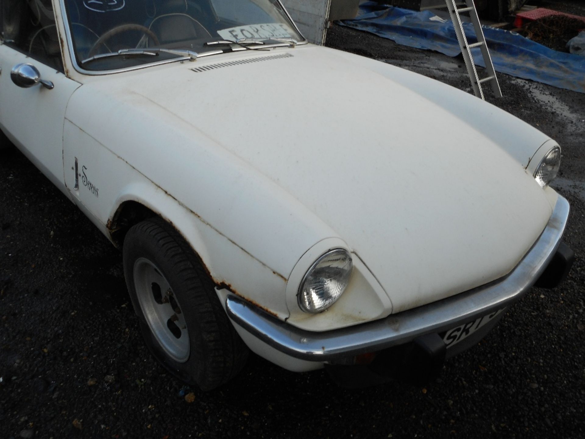 Triumph Spitfire soft top car for restoration. Also includes hard top as shown. - Image 2 of 11