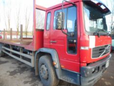 Volvo FL6 scaffold/steel lorry c/w V5
