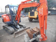 Hitachi ZX30 excavator c/w 3no. buckets yr2006 6686 rec.hrs.