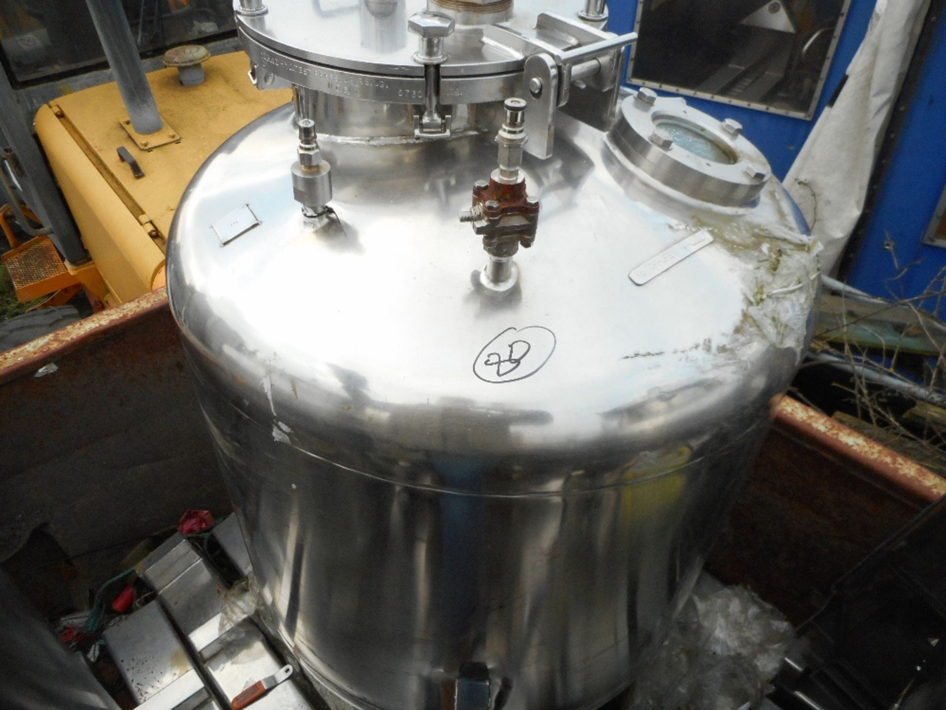 Stainless steel pressure flask/vessel