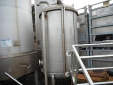 BPS 2.5 cubic metre capacity stainless steel caustic storage tank