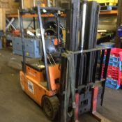 Balkancar TR12 battery forklift c/w charger lift height 4.6metres.