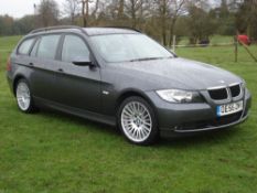 BMW 320i manual estate car.  Reg.no. OE56 ZMV 80240 rec. miles