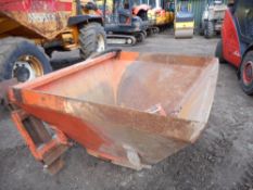 Albutt telehandler bagging bucket.