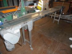 Geppert Band GAL-60 stainless steel 230 volt powered conveyor