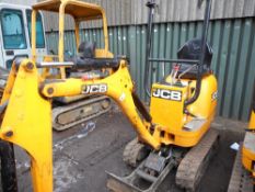 JCB 8008 micro excavator yr2011 build 739 rec.hrs.