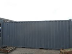 20ft Secure steel store c/w keys grey.