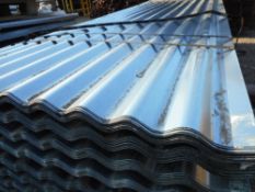 100no. 8ft Galvanised corrugated roof sheets.