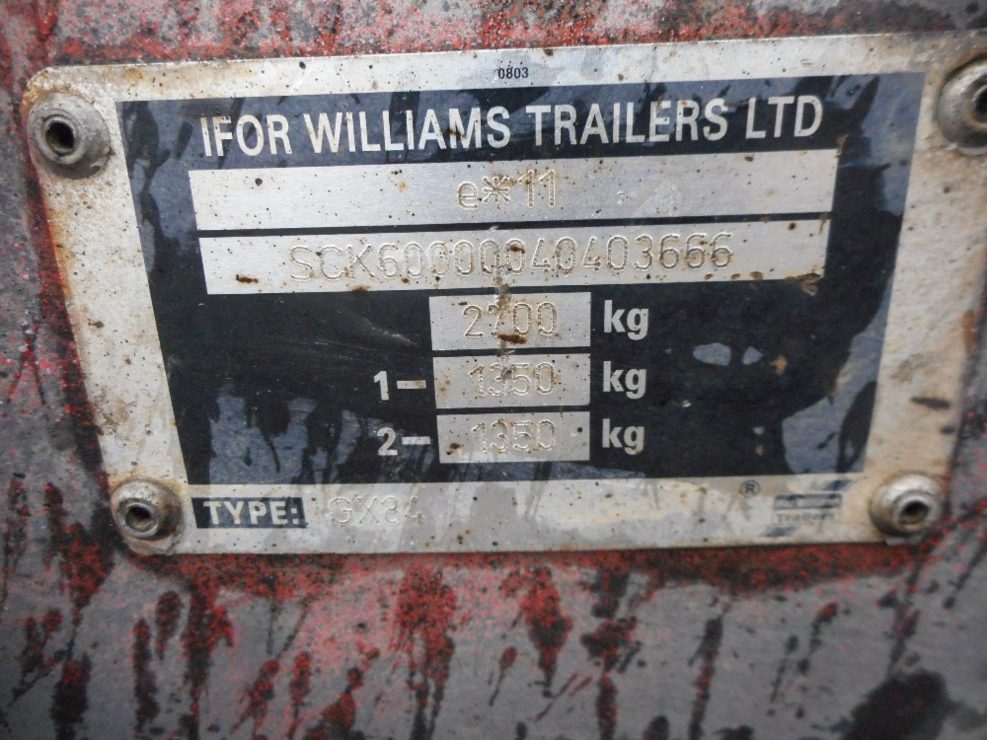 Ifor Williams GX84 mini digger trailer - Image 3 of 5