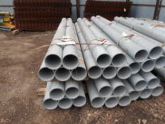 30no galvanised steel pipes, 3.2metre length, 165mm diameter