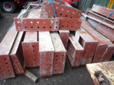 Qty of short length large webbed girders.