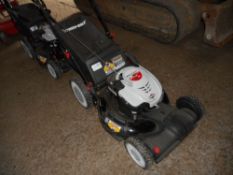 2no petrol engined self drive mowers c/w collector bags