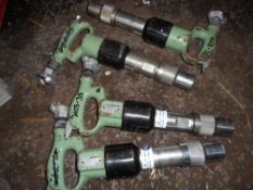 4no Sullair chipping hammers unused.