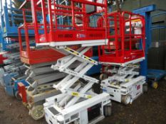 Hybrid Lifts HB-830CE self-propelled access unit for warehouse use.