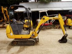 JCB 801.4 Mini Excavator year 2012 with 3 buckets