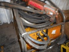 Benford hydraulic breaker pack with hose and gun
IMAGE REF: 9
Lot storage location: The Stondon