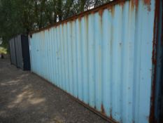 20ft Secure steel container blue.