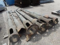 6no cast iron lamp posts