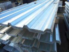 100no 8ft length box profile roof sheets galvanised finish