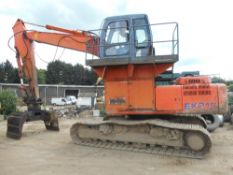 Hitachi EX215 high cab scrap handler