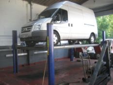 Tecalemit 5 ton 4 post lift suitable for Class 4 and Class 7 MOT testing.