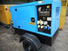 STEPHILL Super Silent 11kva diesel generator c/w road tow trailer.