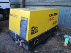 KAESER M20 SKID COMPRESSOR 750REC HRS