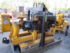 Selwood Deutz 6 cylinder engined D200 8" water/drainage pump, high flow type