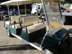 CLUB CAR LIMO PETROL ENGINED GOLF BUGGY.