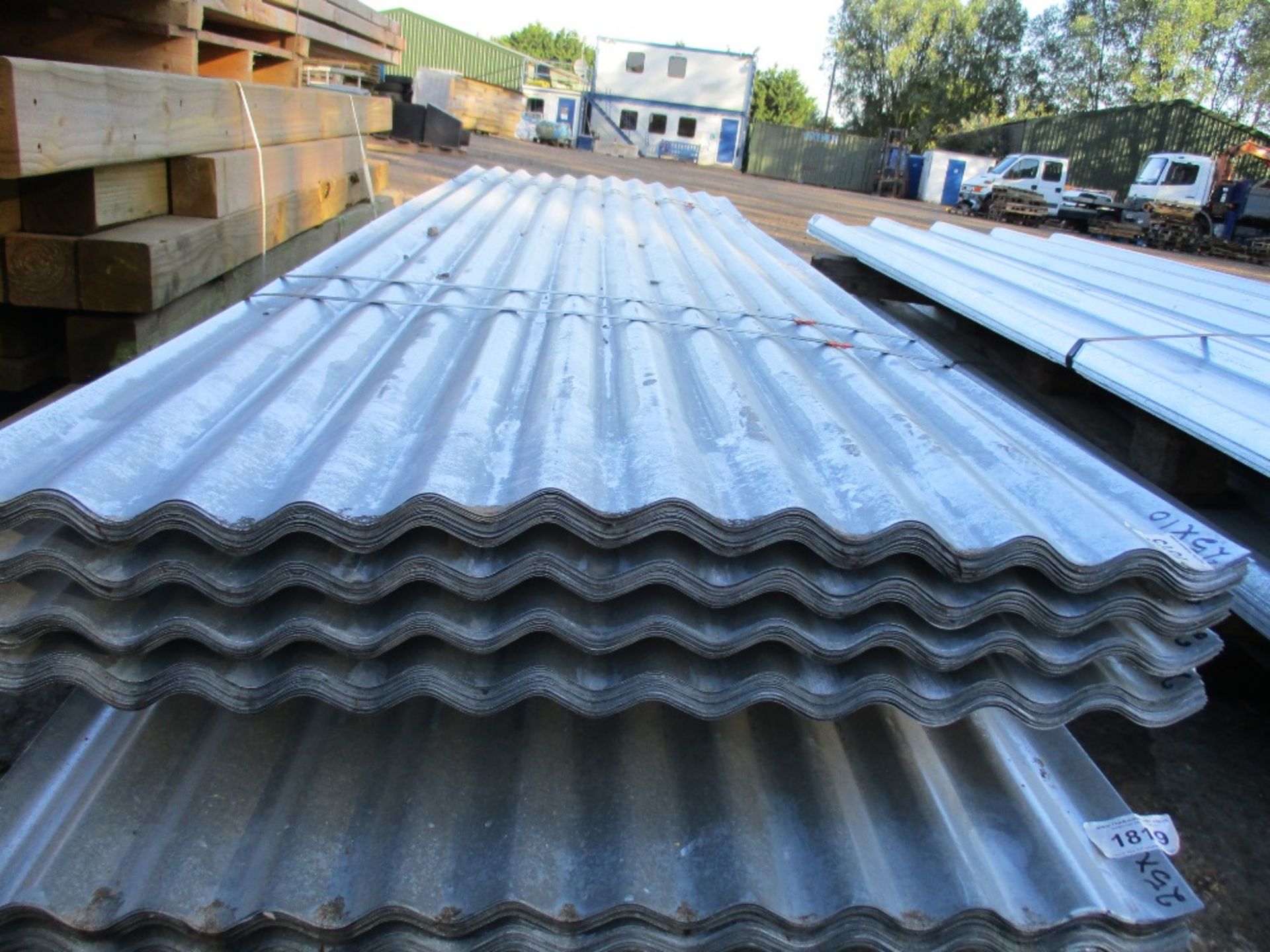 100NO. 12ft galvanised corrugated roof sheets SUPPLIED IN 4 X PACKS OF 25NO UNUSED