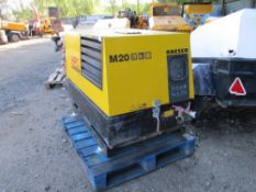 Kaeser M20 skid mounted compressor yr2010 build 1100 rec.hrs