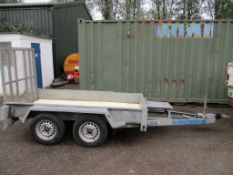 Twin axled mini digger trailer