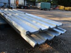 100NO. 10ft galvanised box profile roof sheets SUPPLIED IN 4 X PACKS OF 25NO UNUSED