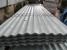 100NO 8FT X 32" APPROX GALVANISED CORRUGATED ROOFING/FENCING SHEETS