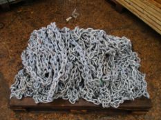 2NO PALLETS OF OPEN LINK GALVANISED CHAINS