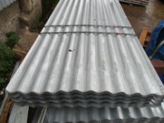 100NO 12FT X 32" APPROX GALVANISED CORRUGATED ROOFING/FENCING SHEETS